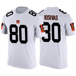 Men's Andrei Iosivas Cincinnati Bengals White Color Rush Legend T-Shirt