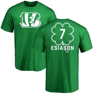 Men's Boomer Esiason Cincinnati Bengals Green St. Patrick's Day Name & Number T-Shirt
