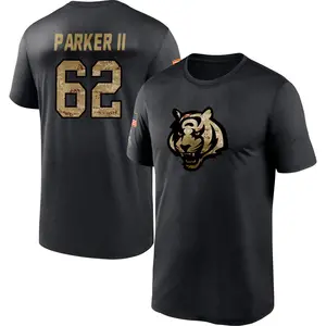 Men's Brian Parker II Cincinnati Bengals Black 2020 Salute To Service Performance T-Shirt