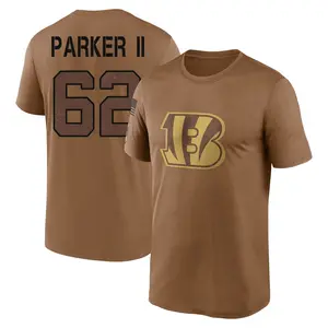 Men's Brian Parker II Cincinnati Bengals Brown 2023 Salute To Service Legend Performance T-Shirt