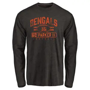 Men's Brian Parker II Cincinnati Bengals Flanker Tri-Blend Long Sleeve T-Shirt - Black