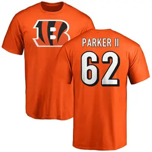 Men's Brian Parker II Cincinnati Bengals Name & Number Logo T-Shirt - Orange