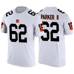 Men's Brian Parker II Cincinnati Bengals White Color Rush Legend T-Shirt