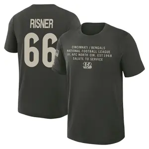 Men's Dalton Risner Cincinnati Bengals Dark/Green 2025 Salute to Service Sideline Slub T-Shirt