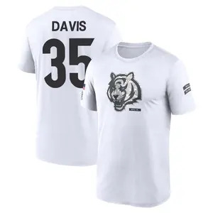 Men's Jalen Davis Cincinnati Bengals White 2024 Salute to Service Legend Performance T-Shirt