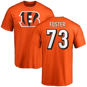 Men's Javon Foster Cincinnati Bengals Name & Number Logo T-Shirt - Orange