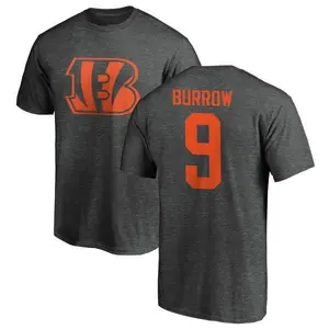 Men's Joe Burrow Cincinnati Bengals One Color T-Shirt - Ash