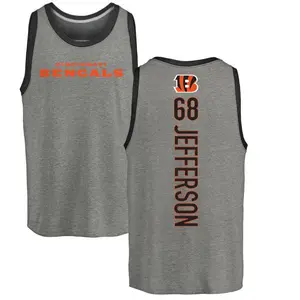 Men's Jordan Jefferson Cincinnati Bengals Backer Tri-Blend Tank Top - Ash