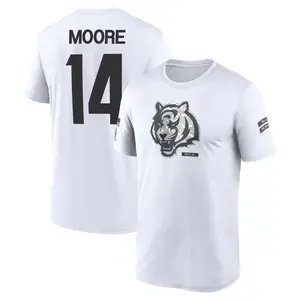 Men's Jordan Moore Cincinnati Bengals White 2024 Salute to Service Legend Performance T-Shirt
