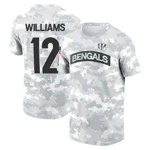 Men's Ke'Shawn Williams Cincinnati Bengals Arctic Camo 2024 Salute to Service Performance T-Shirt