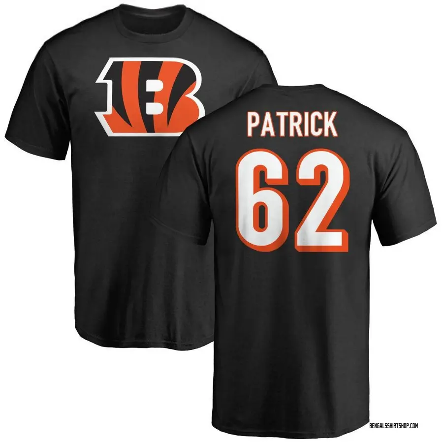 Men's Lucas Patrick Cincinnati Bengals Name & Number Logo T-Shirt - Black