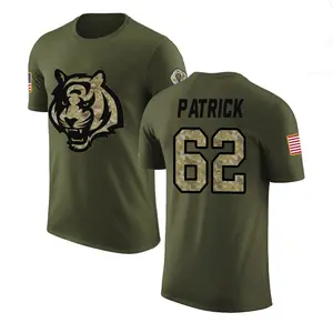 Men's Lucas Patrick Cincinnati Bengals Olive Salute to Service Legend T-Shirt