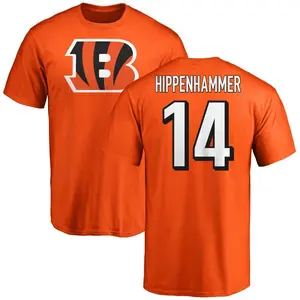 Men's Mac Hippenhammer Cincinnati Bengals Name & Number Logo T-Shirt - Orange
