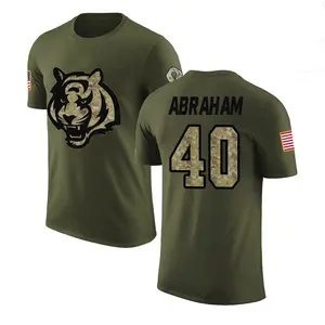 Men's Micah Abraham Cincinnati Bengals Olive Salute to Service Legend T-Shirt