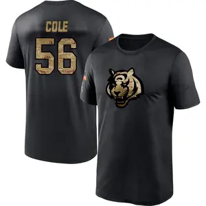 Men's Myles Cole Cincinnati Bengals Black 2020 Salute To Service Performance T-Shirt