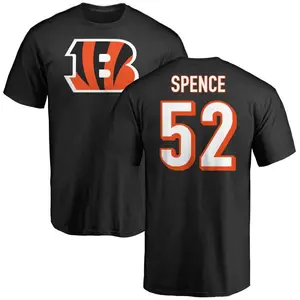 Men's Noah Spence Cincinnati Bengals Name & Number Logo T-Shirt - Black