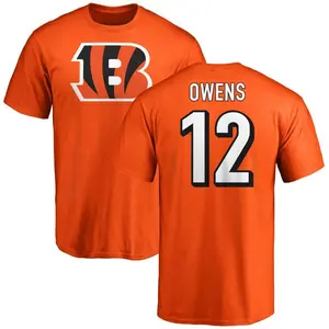 Men's Rashod Owens Cincinnati Bengals Name & Number Logo T-Shirt - Orange