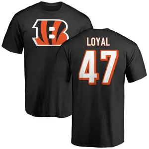 Men's Shaquan Loyal Cincinnati Bengals Name & Number Logo T-Shirt - Black