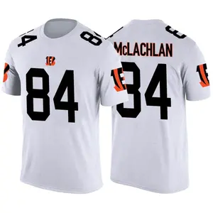 Men's Tanner McLachlan Cincinnati Bengals White Color Rush Legend T-Shirt