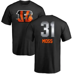 Men's Zack Moss Cincinnati Bengals Midnight Mascot T-Shirt - Black