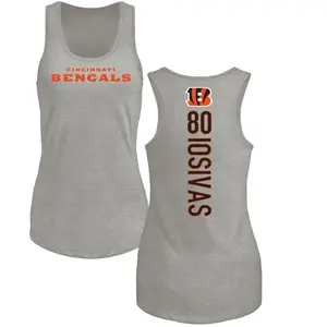 Women's Andrei Iosivas Cincinnati Bengals Backer Tri-Blend Tank Top - Ash