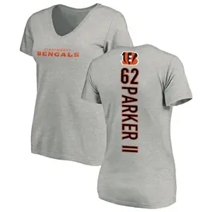 Women's Brian Parker II Cincinnati Bengals Backer V-Neck T-Shirt - Ash
