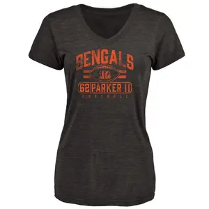 Women's Brian Parker II Cincinnati Bengals Flanker Tri-Blend T-Shirt - Black