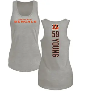 Women's Craig Young Cincinnati Bengals Backer Tri-Blend Tank Top - Ash