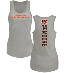 Women's Jordan Moore Cincinnati Bengals Backer Tri-Blend Tank Top - Ash