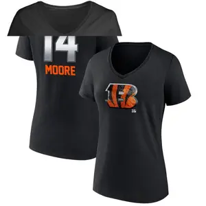 Women's Jordan Moore Cincinnati Bengals Midnight Mascot T-Shirt - Black
