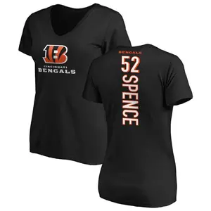 Women's Noah Spence Cincinnati Bengals Backer Slim Fit T-Shirt - Black