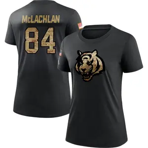 Women's Tanner McLachlan Cincinnati Bengals Black 2020 Salute To Service Performance T-Shirt