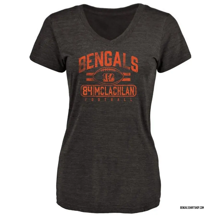 Women's Tanner McLachlan Cincinnati Bengals Flanker Tri-Blend T-Shirt - Black