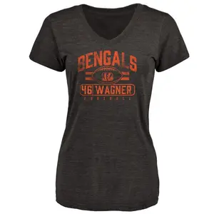 Women's William Wagner Cincinnati Bengals Flanker Tri-Blend T-Shirt - Black