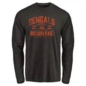 Youth Andrei Iosivas Cincinnati Bengals Flanker Tri-Blend Long Sleeve T-Shirt - Black