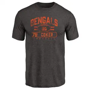 Youth Andrew Coker Cincinnati Bengals Flanker Tri-Blend T-Shirt - Black
