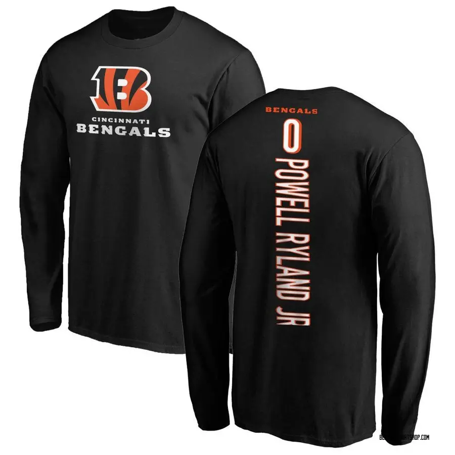 Youth Antwaun Powell-Ryland Jr. Cincinnati Bengals Backer Long Sleeve T-Shirt - Black