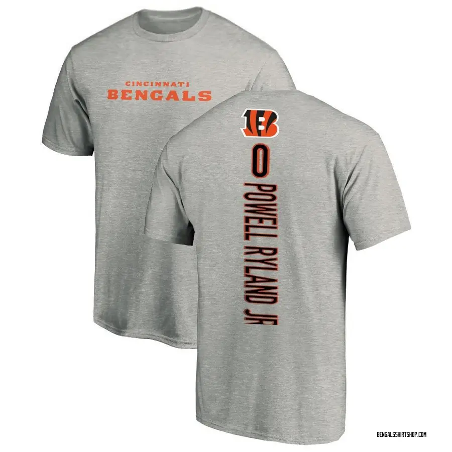 Youth Antwaun Powell-Ryland Jr. Cincinnati Bengals Backer T-Shirt - Ash