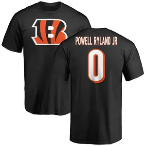 Youth Antwaun Powell-Ryland Jr. Cincinnati Bengals Name & Number Logo T-Shirt - Black