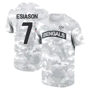 Youth Boomer Esiason Cincinnati Bengals Arctic Camo 2024 Salute to Service Performance T-Shirt