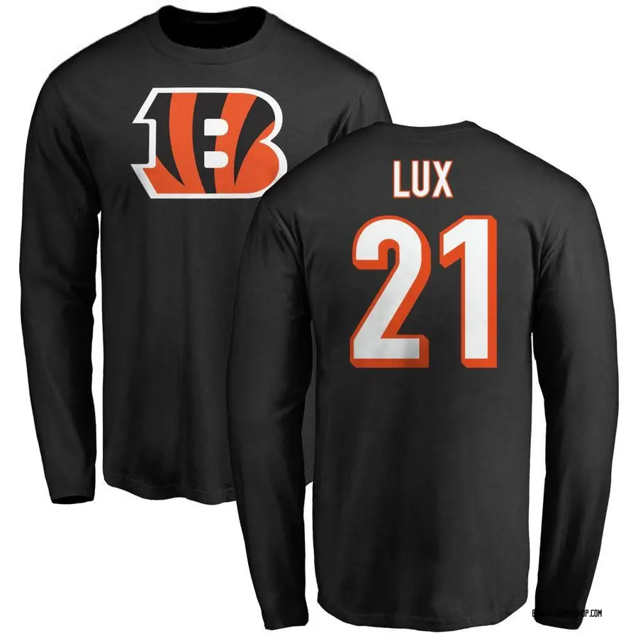 Youth Bralyn Lux Cincinnati Bengals Name & Number Logo Long Sleeve T-Shirt - Black