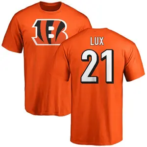 Youth Bralyn Lux Cincinnati Bengals Name & Number Logo T-Shirt - Orange