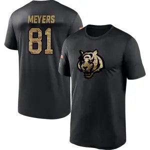 Youth Dohnte Meyers Cincinnati Bengals Black 2020 Salute To Service Performance T-Shirt