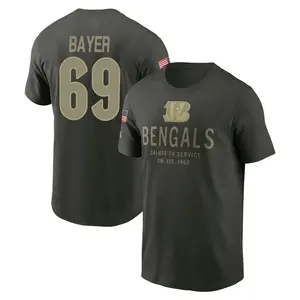 Youth Jacob Bayer Cincinnati Bengals Forest/Green 2025 Salute to Service Sideline Primary Edge T-Shirt