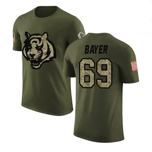 Youth Jacob Bayer Cincinnati Bengals Olive Salute to Service Legend T-Shirt