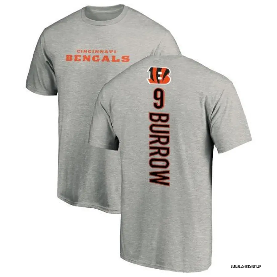 Youth Joe Burrow Cincinnati Bengals Backer T-Shirt - Ash