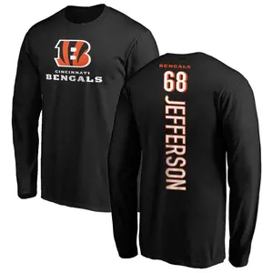 Youth Jordan Jefferson Cincinnati Bengals Backer Long Sleeve T-Shirt - Black