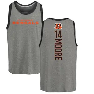 Youth Jordan Moore Cincinnati Bengals Backer Tri-Blend Tank Top - Ash