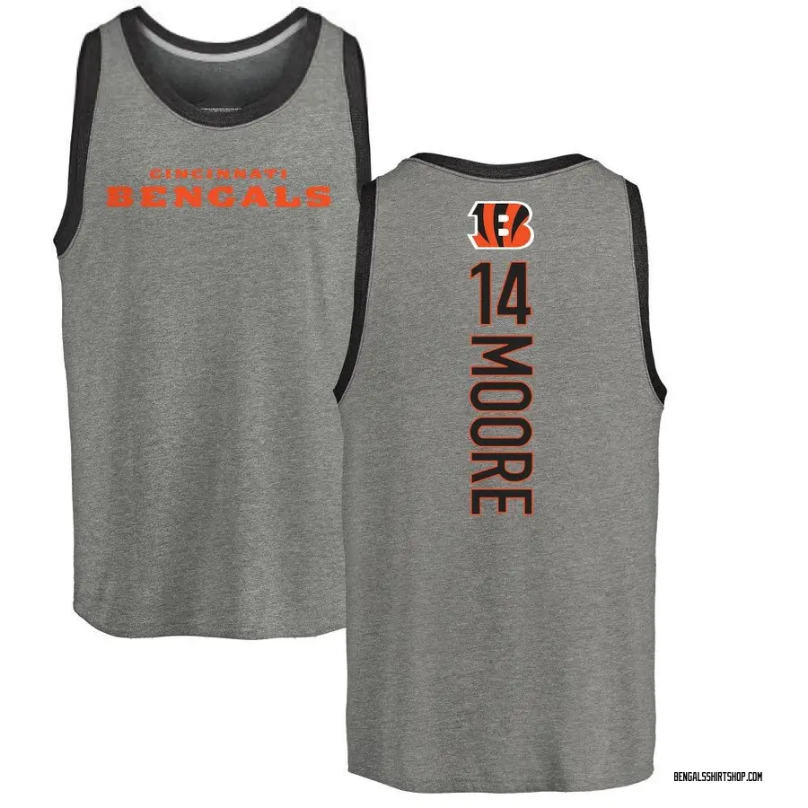 Youth Jordan Moore Cincinnati Bengals Backer Tri-Blend Tank Top - Ash
