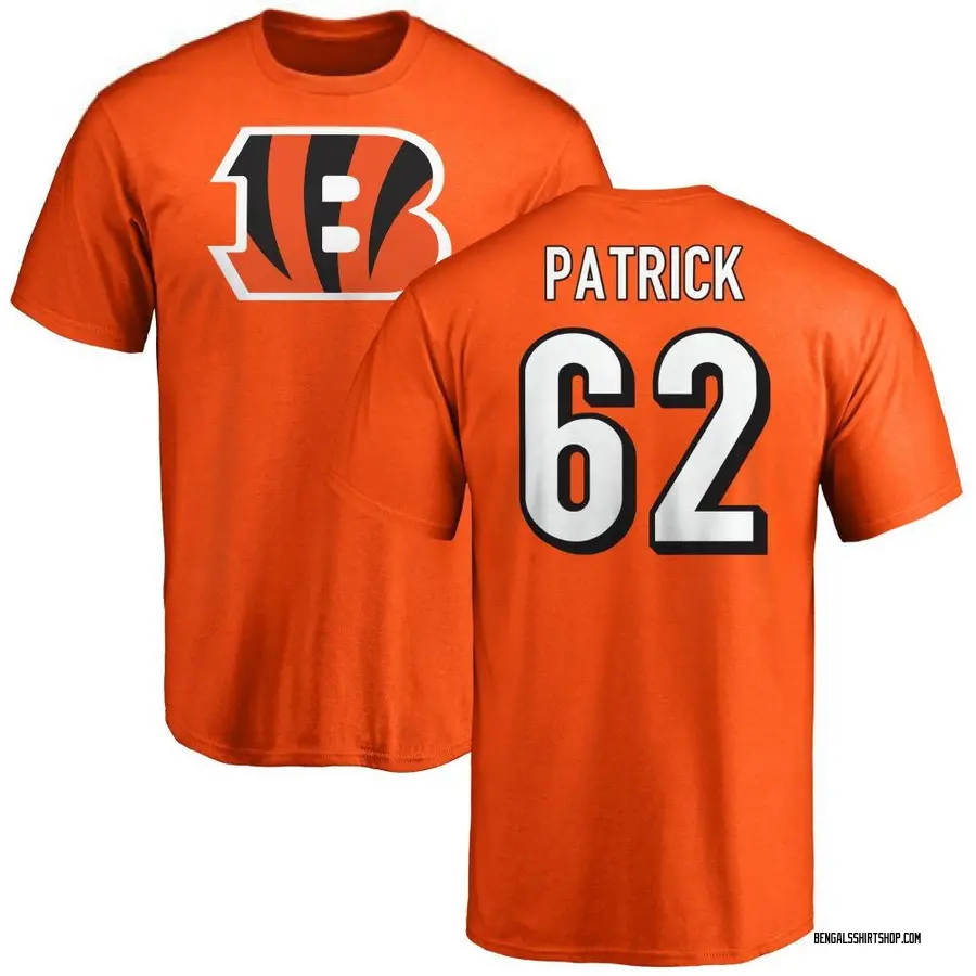 Youth Lucas Patrick Cincinnati Bengals Name & Number Logo T-Shirt - Orange